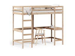 Loft Bed, Loft Beds Vidaxl Marrom Madeira De Pinho (90 X 200 Cm)
