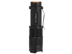 Lanterna UV Portátil Impermeável IPX6 365nm Alumínio Detecção Fluorescente