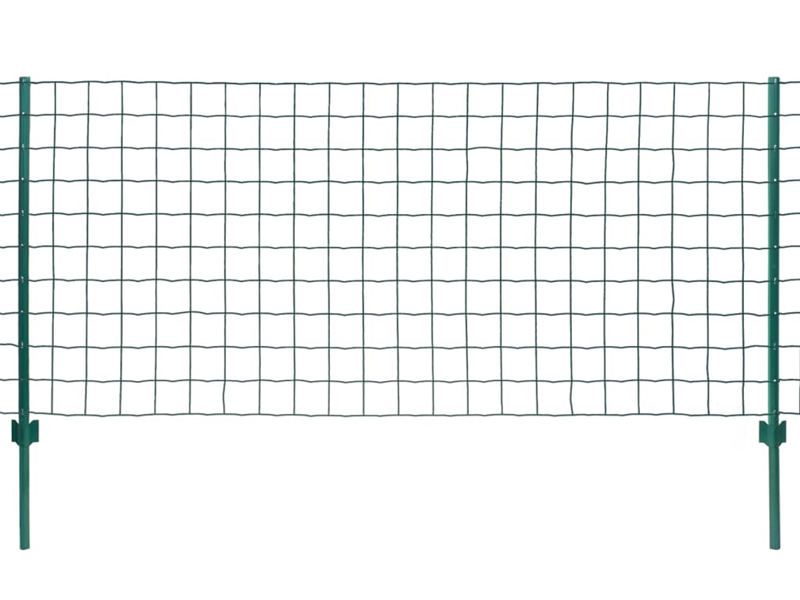 Euro Fence, Euro Fences Vidaxl Verde Aço (20 X 1.2m/100 X 100 Mm)