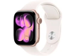 APPLE Watch Series 11 GPS 42 mm Rosa-dourado Alumínio com Bracelete Desportiva Rosa Leve (Tamanho M/L)