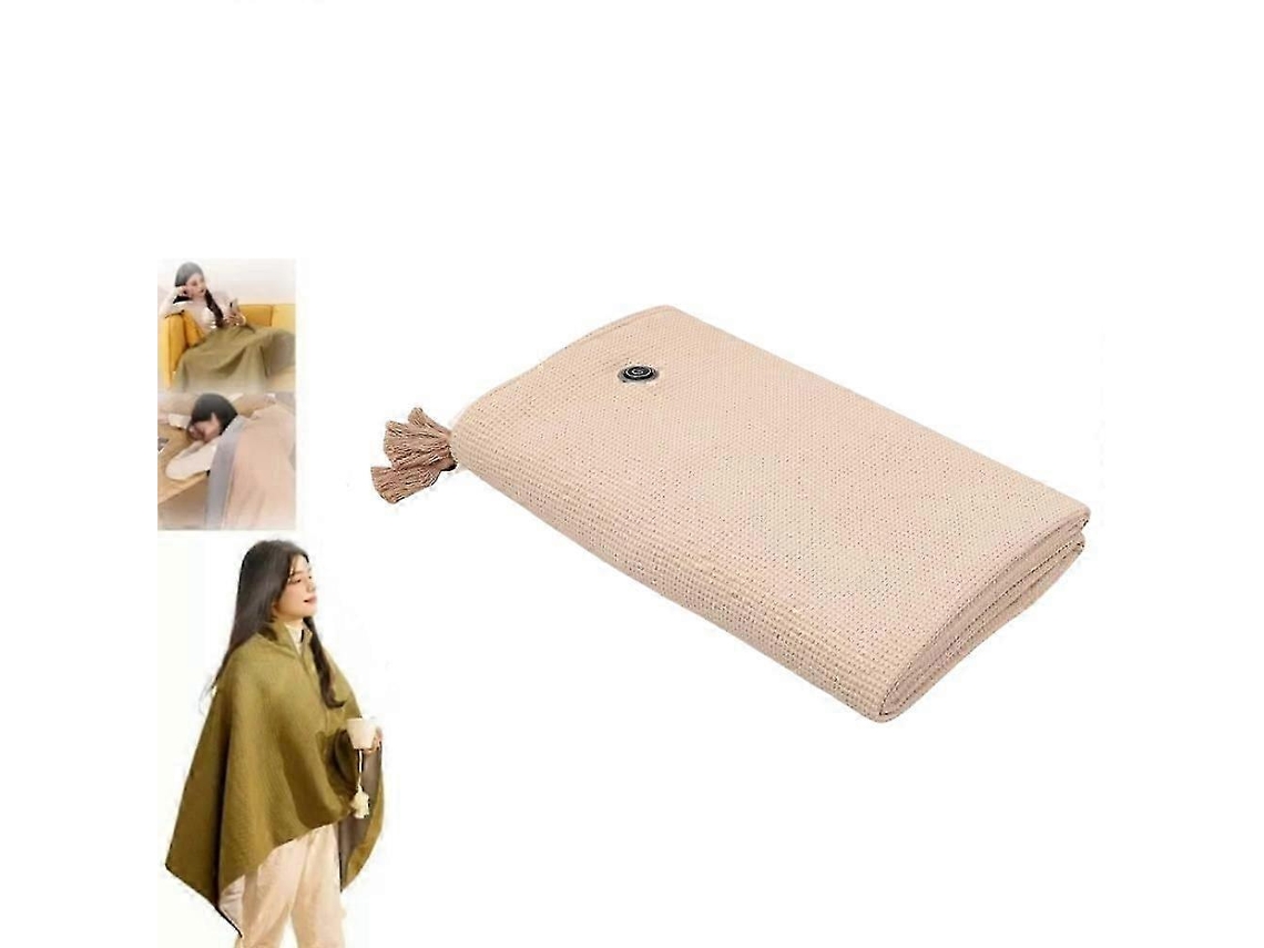 Xale Portátil Aquecido, Xale Portátil Macio Com Zíper E Aquecimento Elétrico. Olysi Shop
