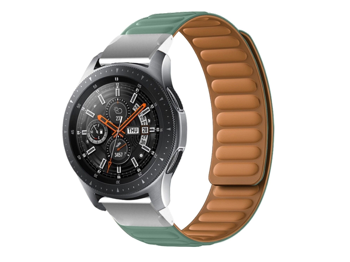 Pulseira Bracelete de elos magnéticos para TicWatch E2 Verde