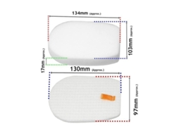 Lurelia Elemento Filtrante Para Modelos Iz300/iz300uk/iz300ukt/iz320/iz320uk/iz320ukt, Recarga De Aspirador