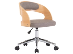 Dining Chair, Dining Chairs Vidaxl Cinzento-acastanhado Tecido (n/a)
