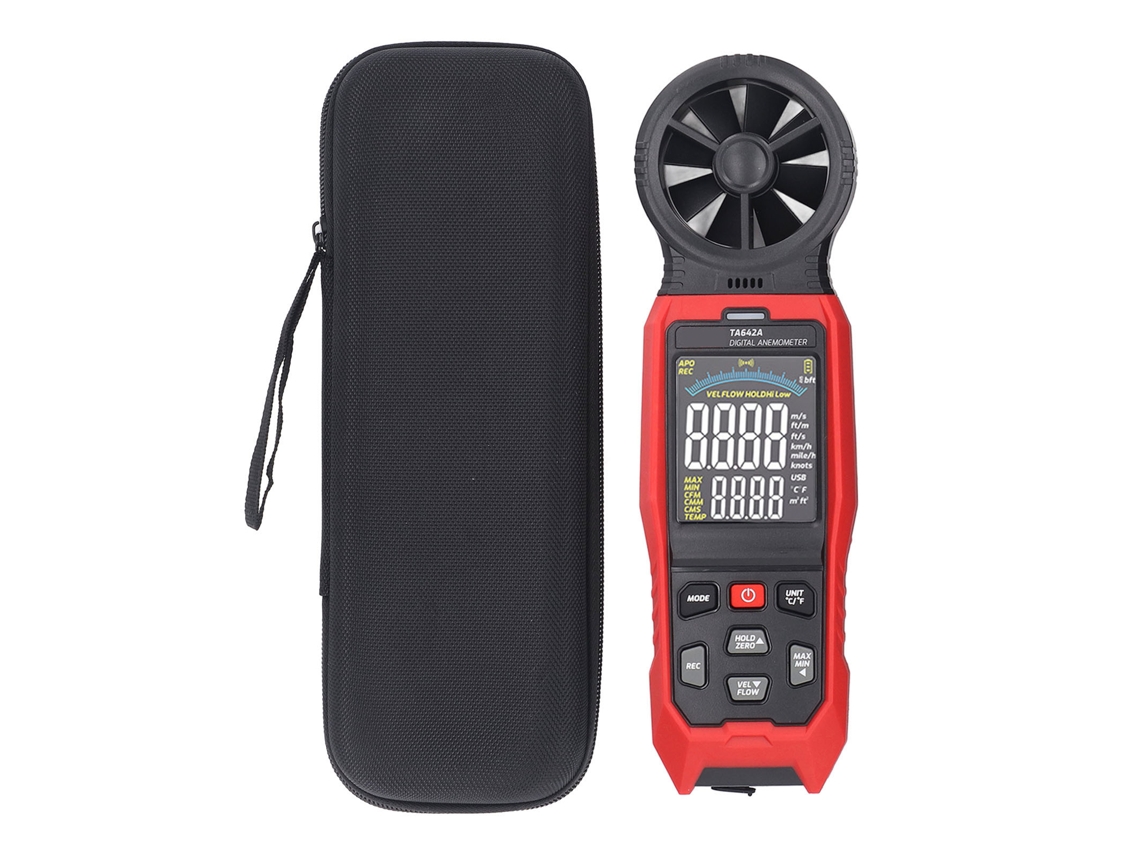 Anemômetro Digital Bluetooth Wt87b, LCD, Luz de Fundo, S/MARCA