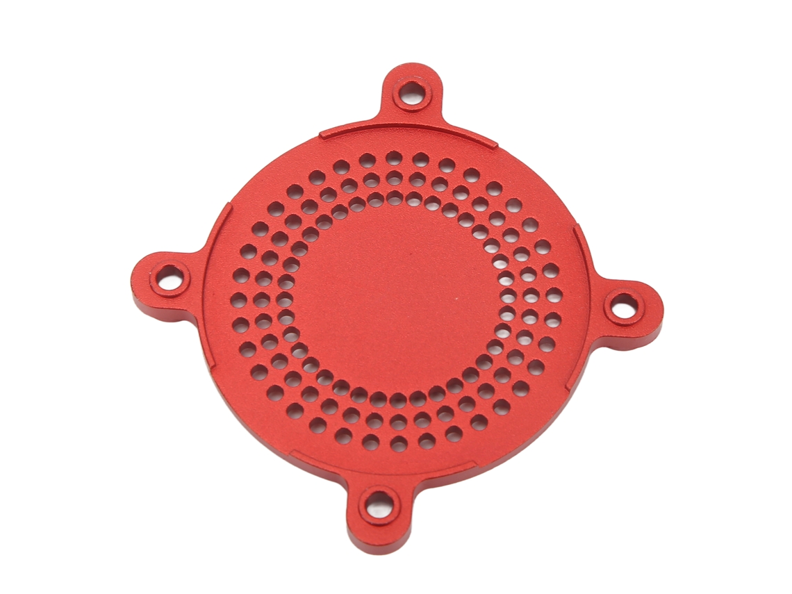 Capa Ventoinha Rc 50mm Alumínio Cnc Leve Vermelha