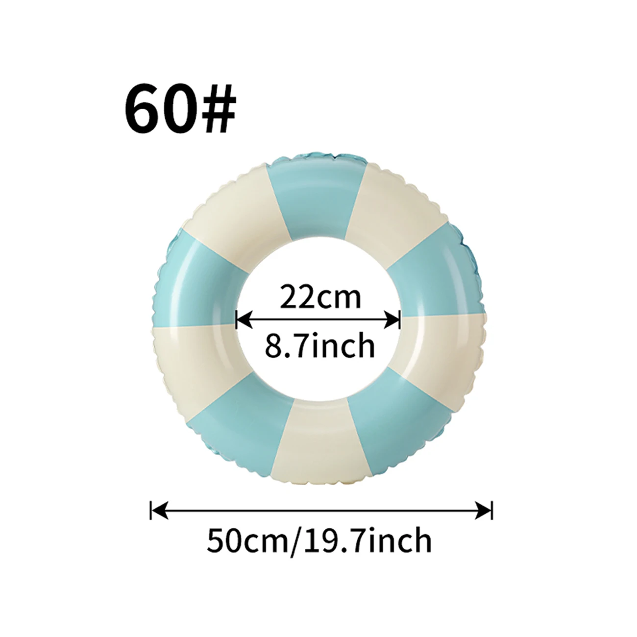 (ciano 60) 1 Boia Inflável Estilo Macaron Do Instagram, Tapete Flutuante Espesso Para Piscina, Para Adultos E Crianças.