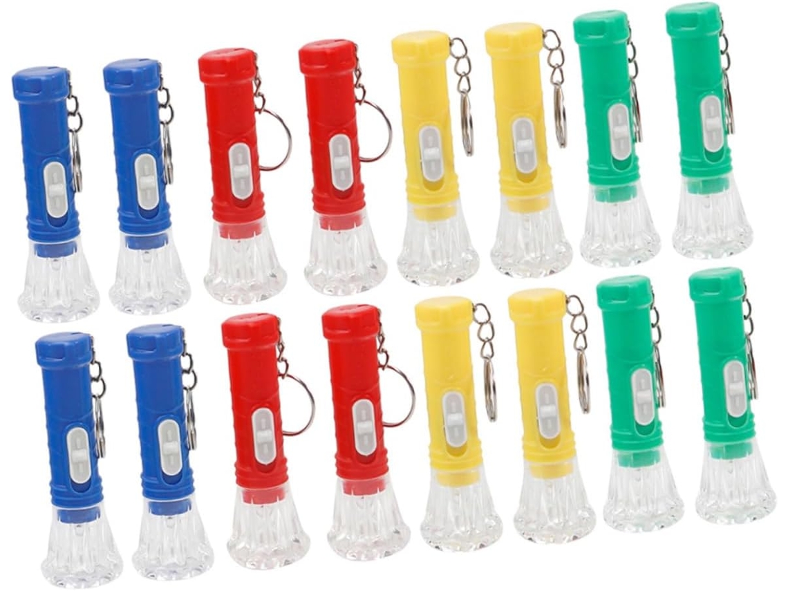 Conjunto De 16 Mini Lanternas Portáteis Com Chaveiro, Lanterna De Led Para Chaveiro