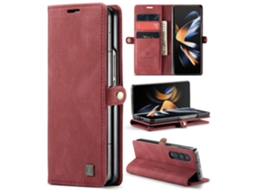 Capa De Celular Em Couro Crazy Horse Rfid Com Toque Retrô Para Samsung Galaxy Z Fold4 Autspace A01