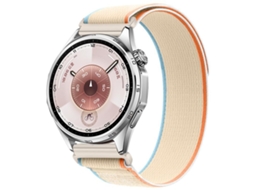 Bracelete para Huawei Watch Gt 6 Nylon com Fecho de Velcro Wild Path Loop Branco Cremoso XIAOMOYU (46mm)