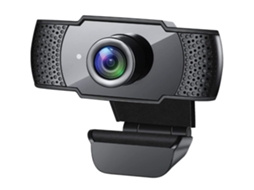 Lurelia Webcam 1080p Com Microfone Correção Automática De Luz Preto