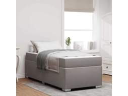 Vidaxl Estrutura Da Cama Cinzento-acastanhado 100 X 200 Cm Tecido