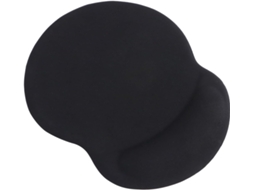 Mousepad Ergonômico Em Material Sintético Antiderrapante, Preto