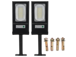 Rebe-2 Peças Lâmpada Solar 117led 50w Luz De Rua De Indução Para Jardim Pátio Luz Branca