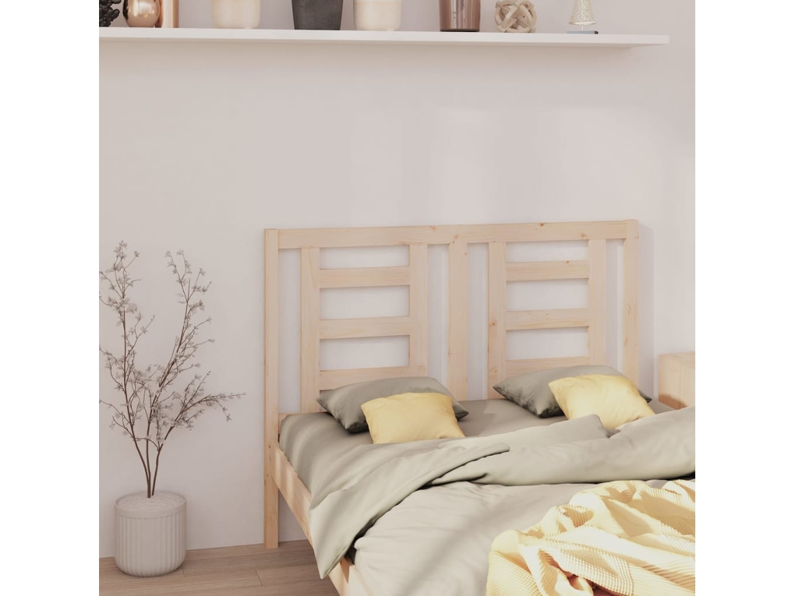 Vidaxl Cabeceira De Cama 146x4x100 Cm Pinho Maciço