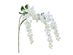 Laxiscreed Vinha De Flores Artificiais De Wisteria Branca Em Seda, 97cm Para Decoração De Interiores