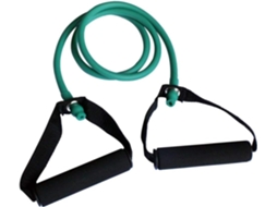 Faixa Elástica Tubular De Resistência Para Pilates Com Pegas Verde
