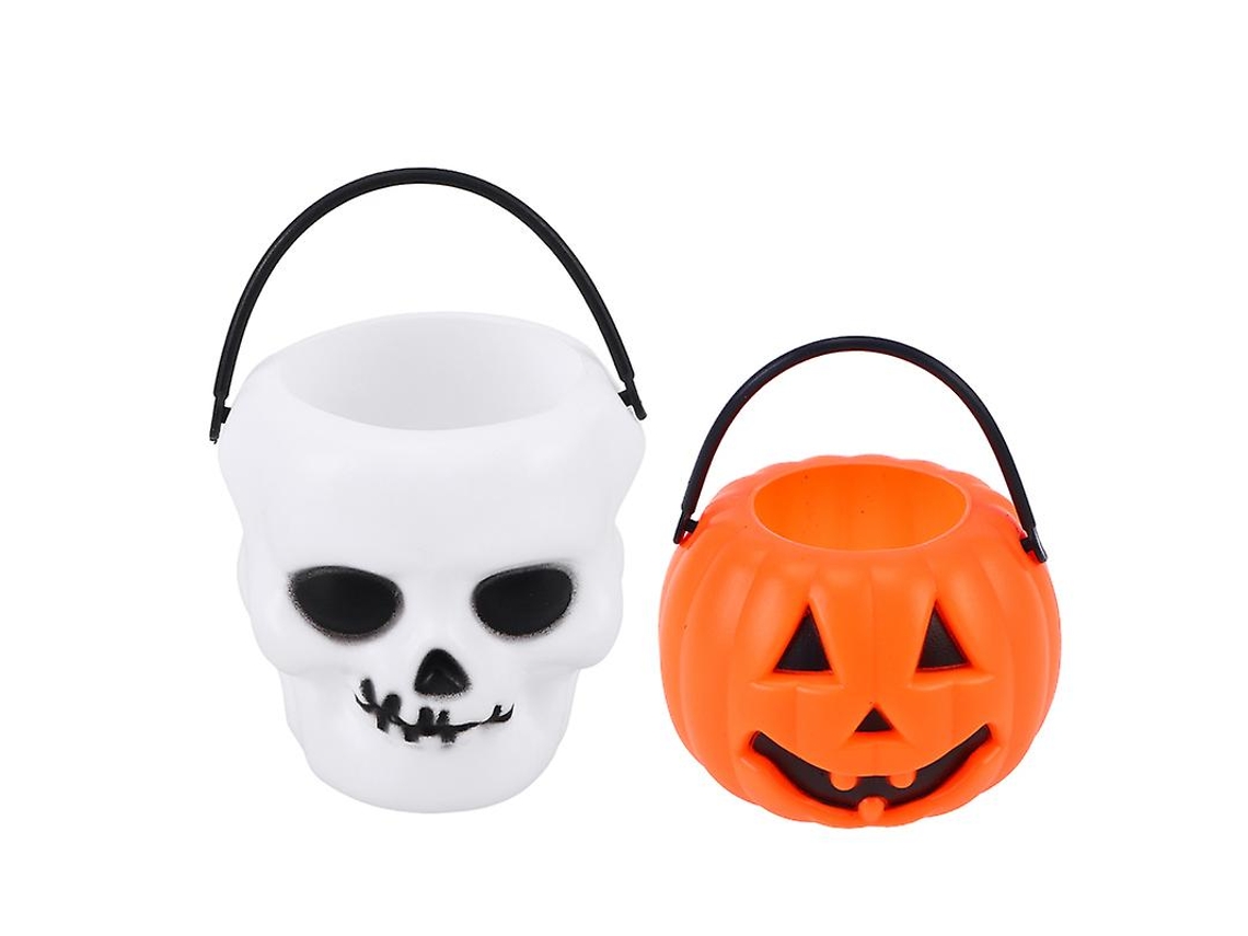12 Unidades De Balde De Abóbora De Halloween Allinless