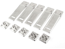 Conjunto de 5 Rolamentos, Acessórios, Aço Inoxidável, Fecho para Cadeado, Grampo, 11,7 Cm Diâmetro CHABERLU