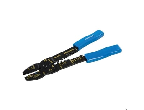 Grampos para peças isoladas ou não isoladas, crimpagem, decapagem e marcação