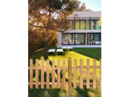 Vallas De Madera Para Jardín | Puerta De Madera De Pino Para Exterior Madera 100 X 100 Cm - Puerta