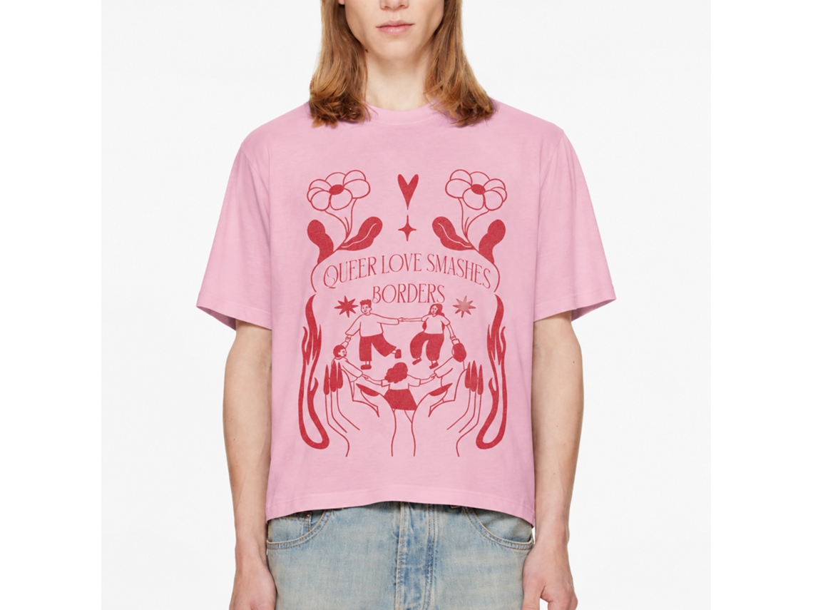 Rockinstone Queer Love Smashes Borders Blk Moody Boi Shirt Unique Designer Style