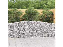 Vidaxl Cestos Gabião Arqueados 15pcs 400x30x80/100cm Ferro Galvanizado