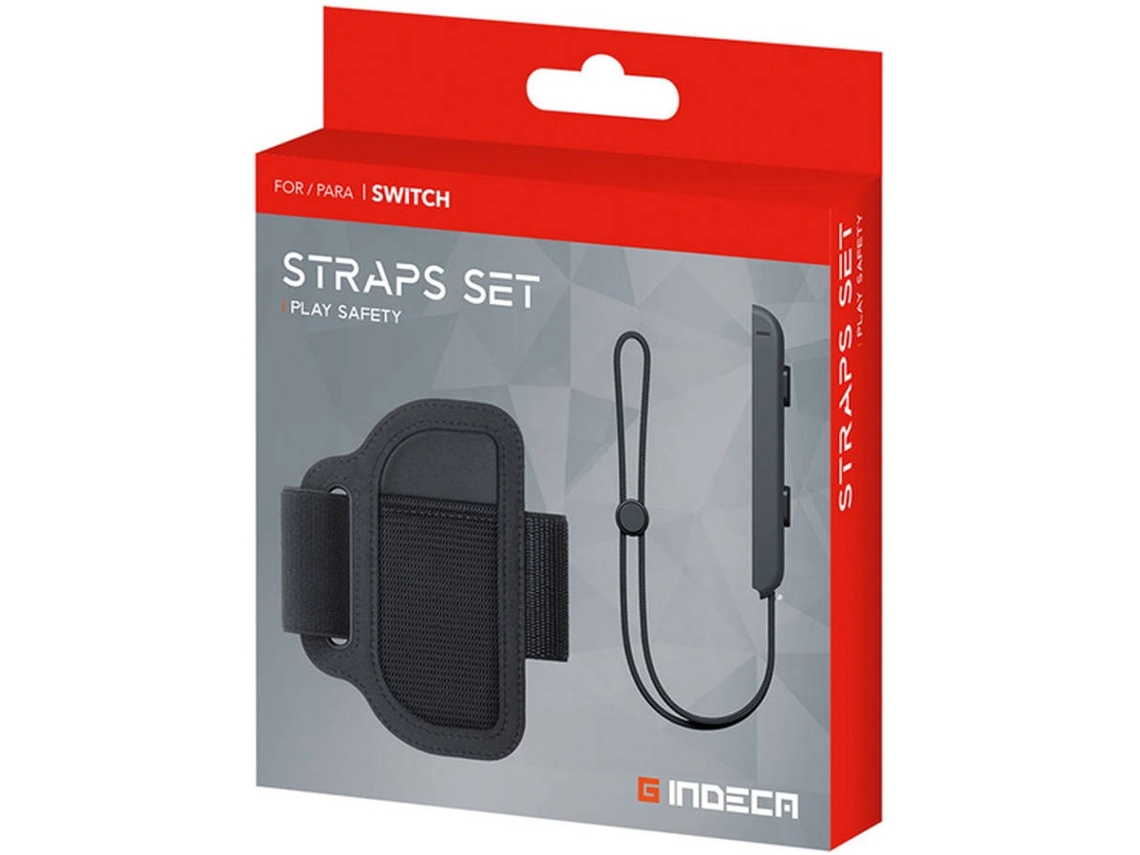 Pack Correia Nintendo Switch INDECA Preto