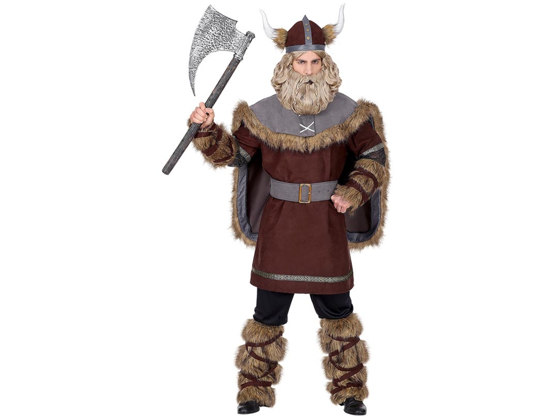 Fato de Viking castanho para homem