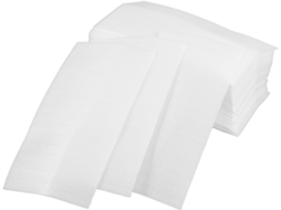 Folhas de espuma EPE, 100 unidades, para embalagem e envio.