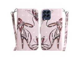 Capa De Couro Com Aba Horizontal Colorida 3d Para Samsung Galaxy M53 5g