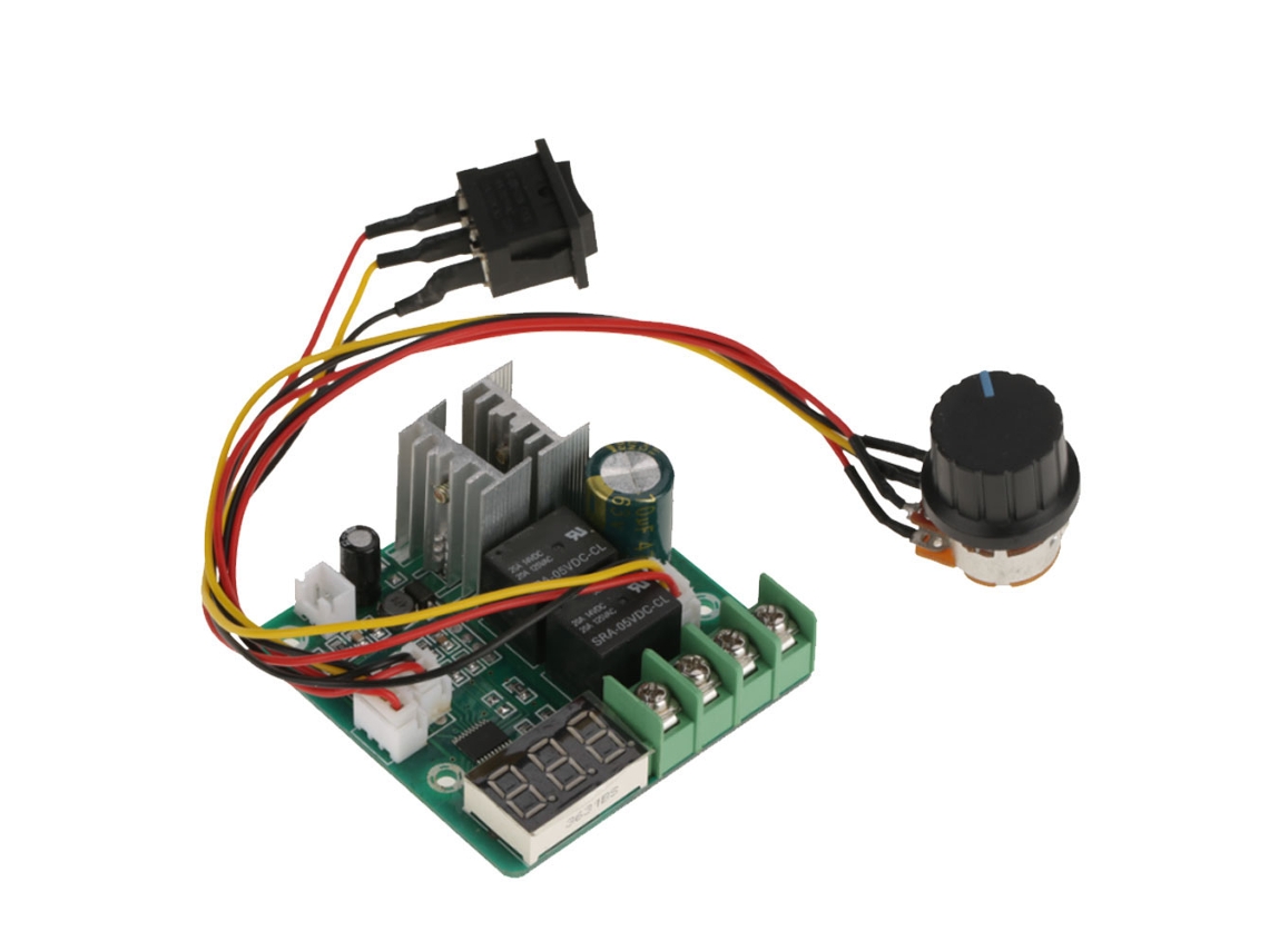 Controlador De Velocidade Variável Para Motor 6v-60v 0-100a Com Display Digital Driver Módulo Regulador