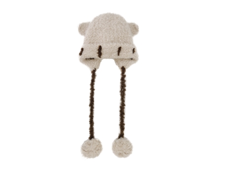 Gorro Resistente De Mulher Kyky Pelúcia Longo Fofo Estampa Urso Perfeito Grosso Frio Multicor (tamanho Único)