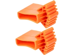 Pés Antiderrapantes Para Escada Dobrável De Pvc, Laranja, 2 Unidades.