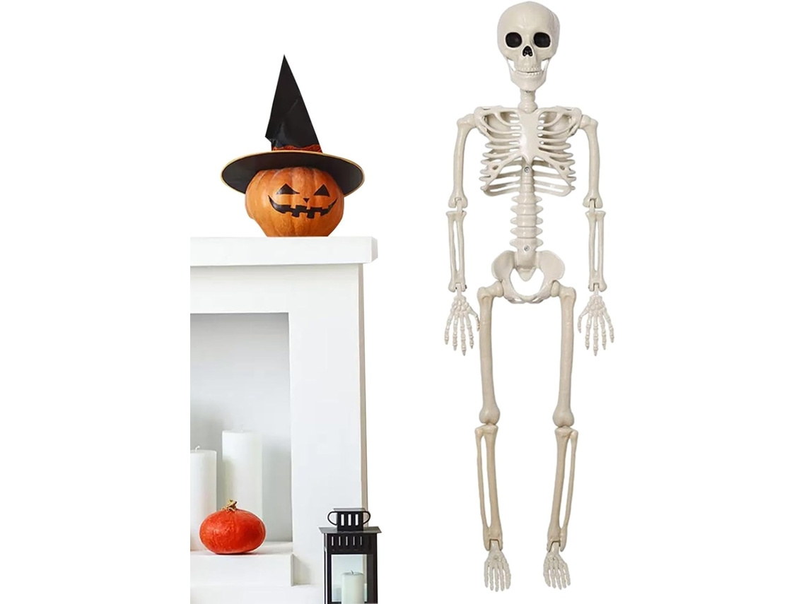 Esqueleto Decorativo De Halloween Totalmente Articulado |