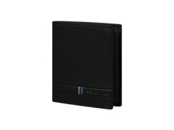 Carteira masculina vertical Samsonite 8cc Flagged Slg preta