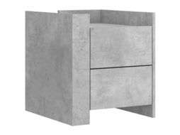 Bedside Cabinet, Bedside Cabinets Vidaxl Cinzeto Madeira Processada (n/a)