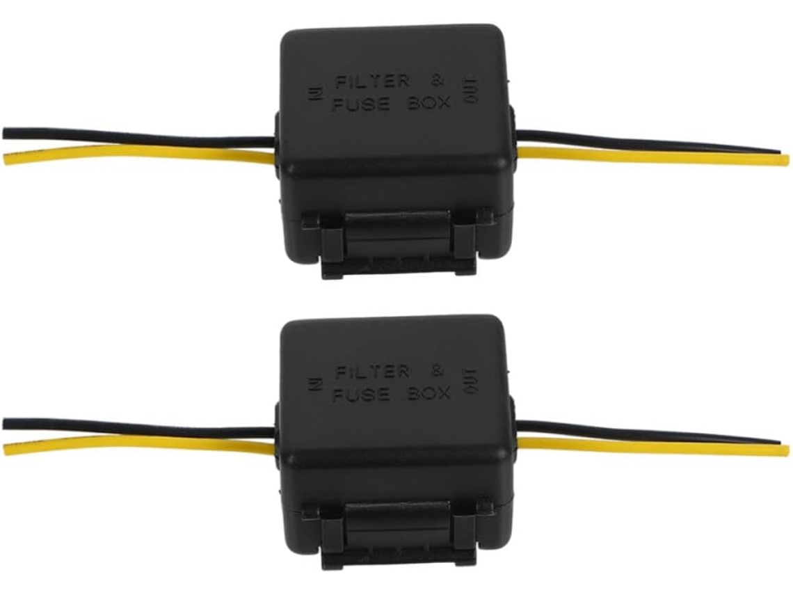 Filtro De Ruído De Áudio Metálico De 12v, Pacote Com 2 Unidades Para Som Automotivo.