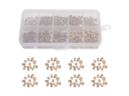 Conjunto De 500-porcas Latão Recartilhadas Encaixe M2, M2 5e M3 Para Projetos Diy 3d, Rosca Métrica, Resistentes Ao