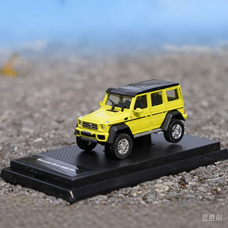 (amarelo) Modelo De Carro Em Liga Metálica Na Escala 1:64 E Modelo De Carro De Brinquedo