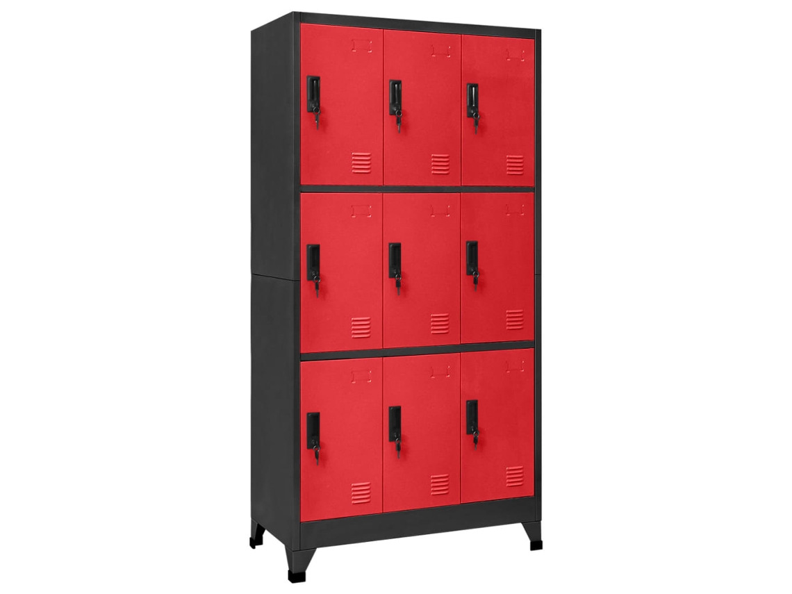 Locker Cabinet, Locker Cabinets Vidaxl Antracite Aço (n/a)