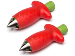 2 Pacotes de Ferramenta para Descascar e Desfolhar Frutas Fácil de Usar Limpeza Rápida 9cmx5cmx2cm