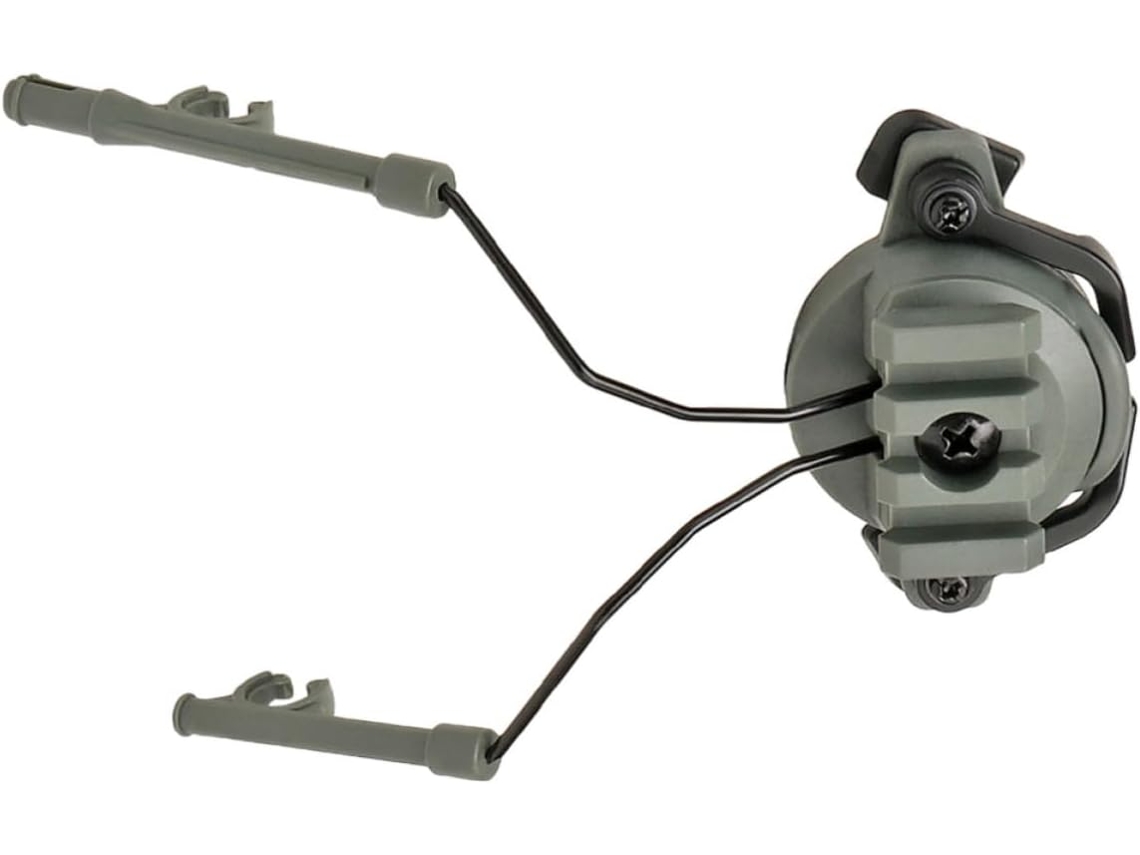 Adaptador Para Fone De Ouvido Em Trilho Externo 19-21mm, Feito Em Liga De Nylon E Verde, Compatível Com Trilhos Externos
