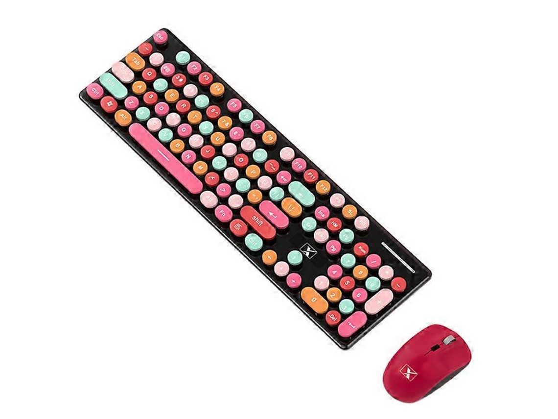 Conjunto De Teclado E Mouse Sem Fio Recarregável Para Laptop Everley891