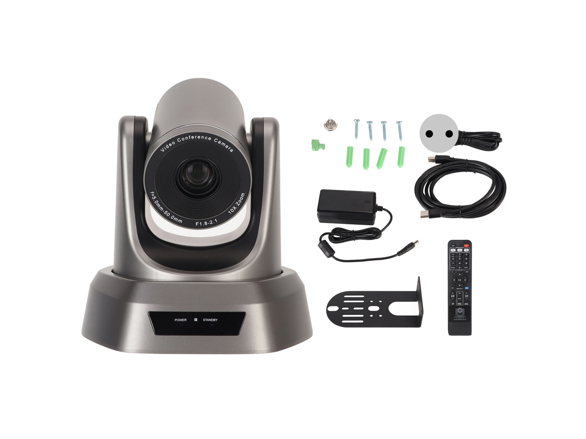 Usb Ptz Camera 10X Optical Zoom Hd 1080P Video Conference Camera For Business Meeting Broadcast Live Streaming 100‑240V Eu Plug ZMDECQNA