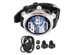 Smartwatch com Fones EOOCOO 2 em 1 com chamadas Bluetooth e pagamento offline