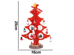 Conjunto de Brinquedos de Natal Divertidos para Decoração de Árvore de Natal de Mesa com Mini Enfeites Estilo 4