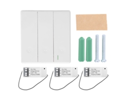 Kit Interruptor De Luz Com Controle Remoto 3 Vias Tdl-t765 Para Quartos E Corredores Led