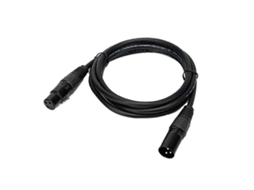 Cabo Lurelia XLR macho/fêmea de 2 m, para microfones, mesas de mixagem, amplificadores e colunas ativas.