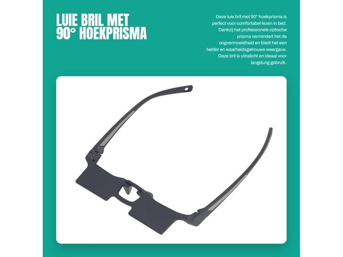 Luie Bril 90° Hoekprisma - Prisma Óptico Profissional - Ultraleve 42g - Reduzido A Fadiga Ocular - Inclui Pano De Limpeza - Bolsa De Transporte - Ócul